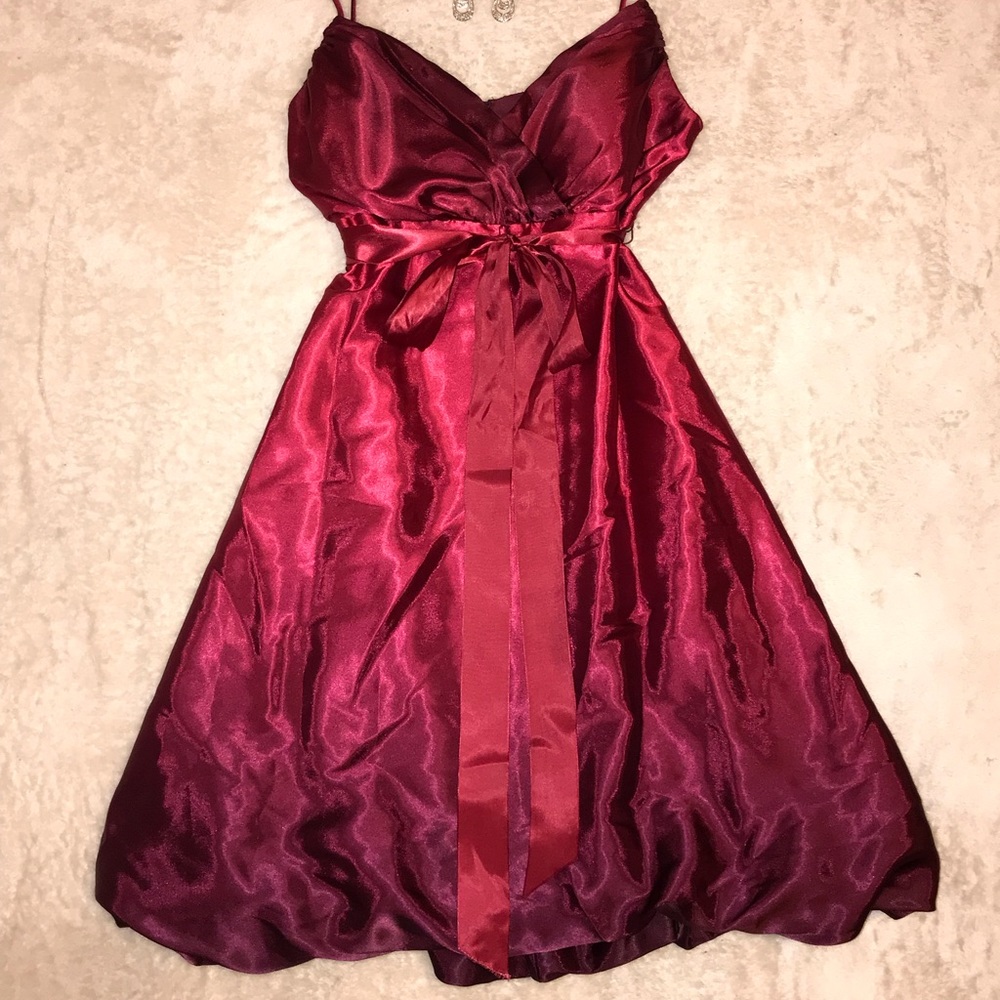 Ombre Satin Cocktail Dress
